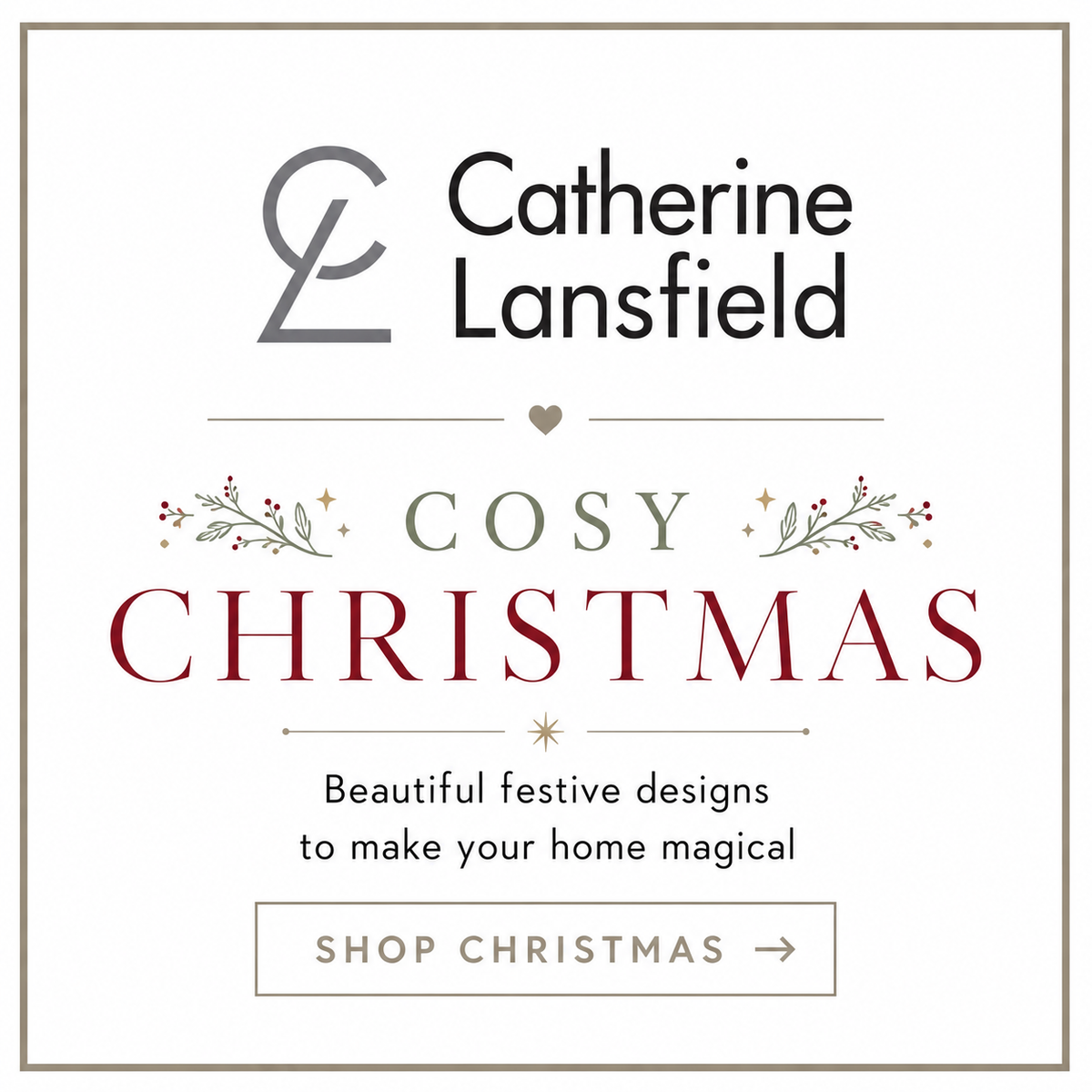 Catherine Lansfield Cosy Christmas