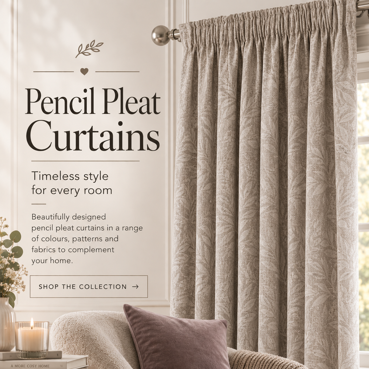 Pencil Pleat Curtains