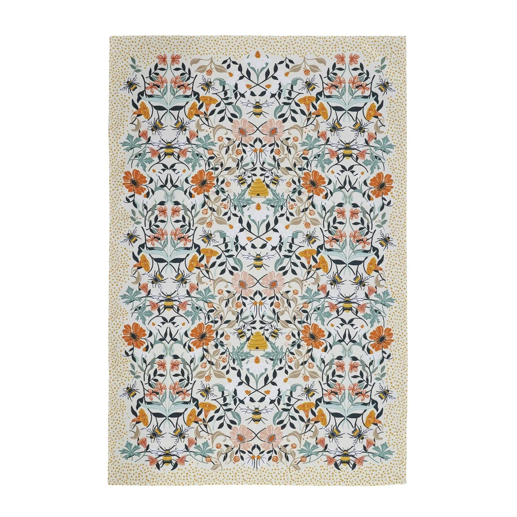 Ulster Weavers Bee Bloom Cotton Tea Towel in Multicolour