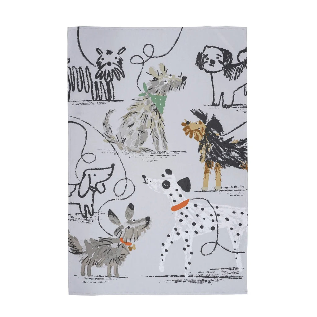 Ulster Weavers Dog Days Cotton Tea Towel in Grey