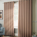 100% Blackout Eyelet Curtains in Pink