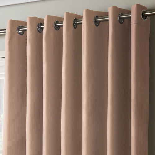 100% Blackout Eyelet Curtains in Pink