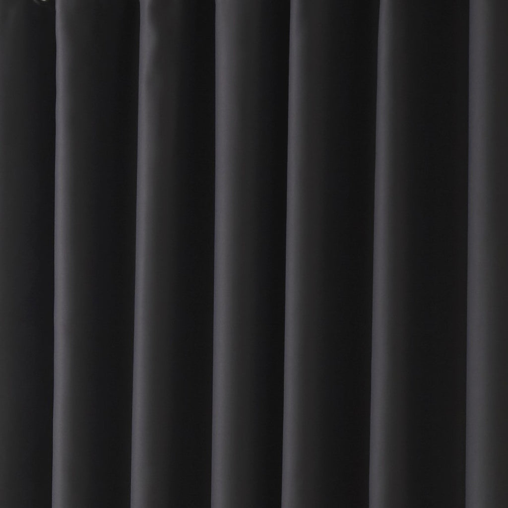 100% Blackout Eyelet Curtains in Charcoal
