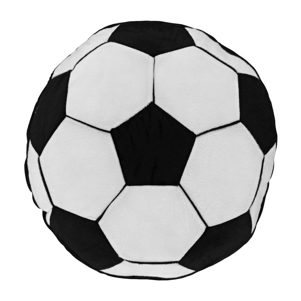 Catherine Lansfield Kids Living It's A Goal Cushion in Black / White 40 x 40cm