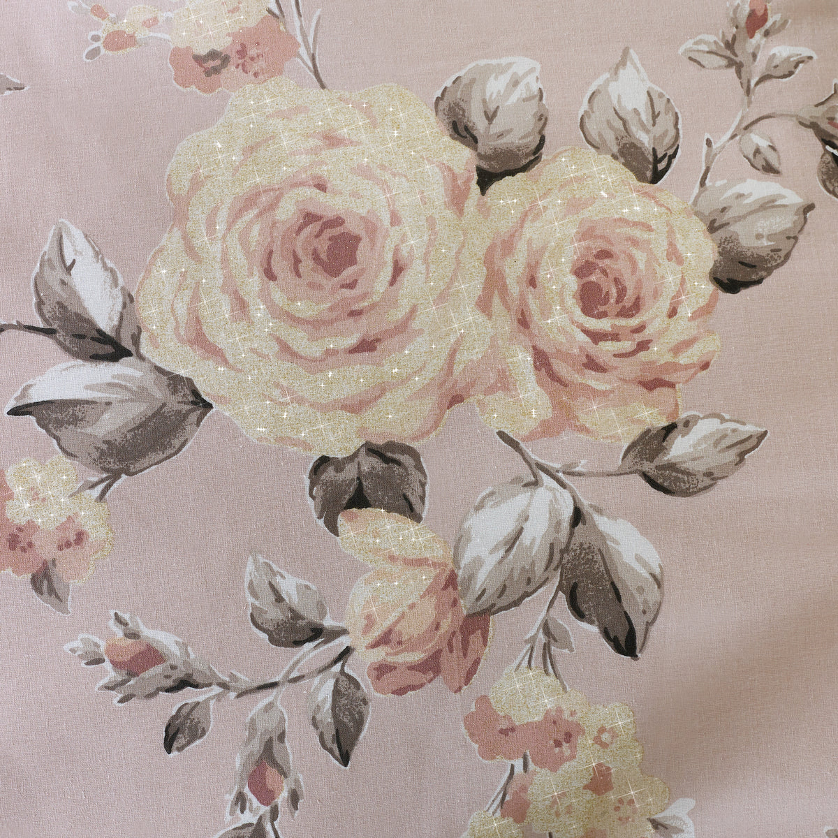Catherine Lansfield Canterbury Floral Duvet Cover Set Blush Pink