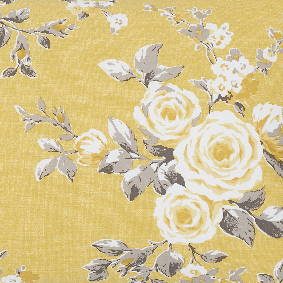 Catherine Lansfield Canterbury Floral Duvet Cover Set Ochre