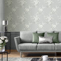 Catherine Lansfield Canterbury Floral Wallpaper in Sage