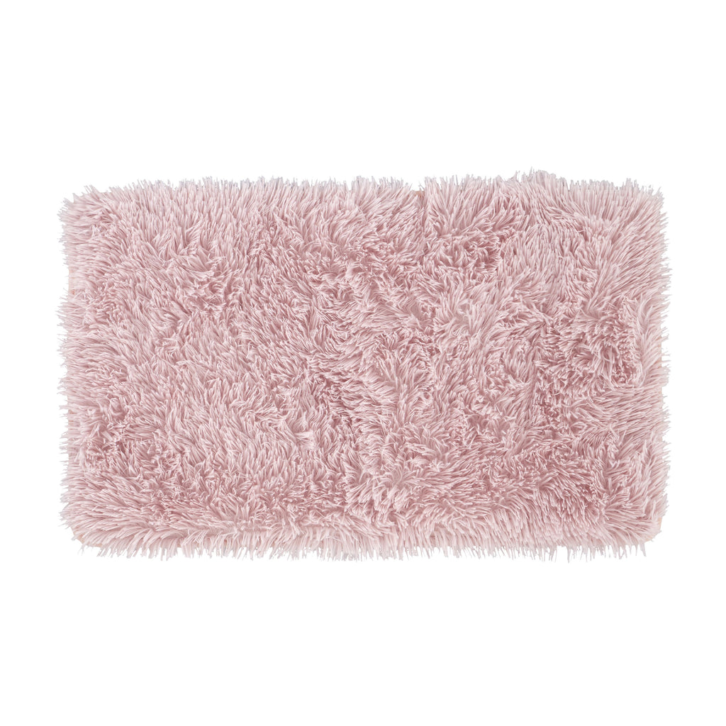 Catherine Lansfield Cuddly Bath Mat Blush