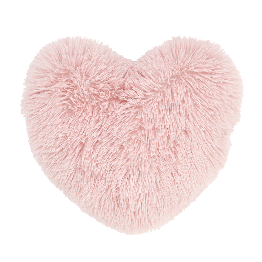Catherine Lansfield Cuddly Heart Shaped Cushion Blush Pink