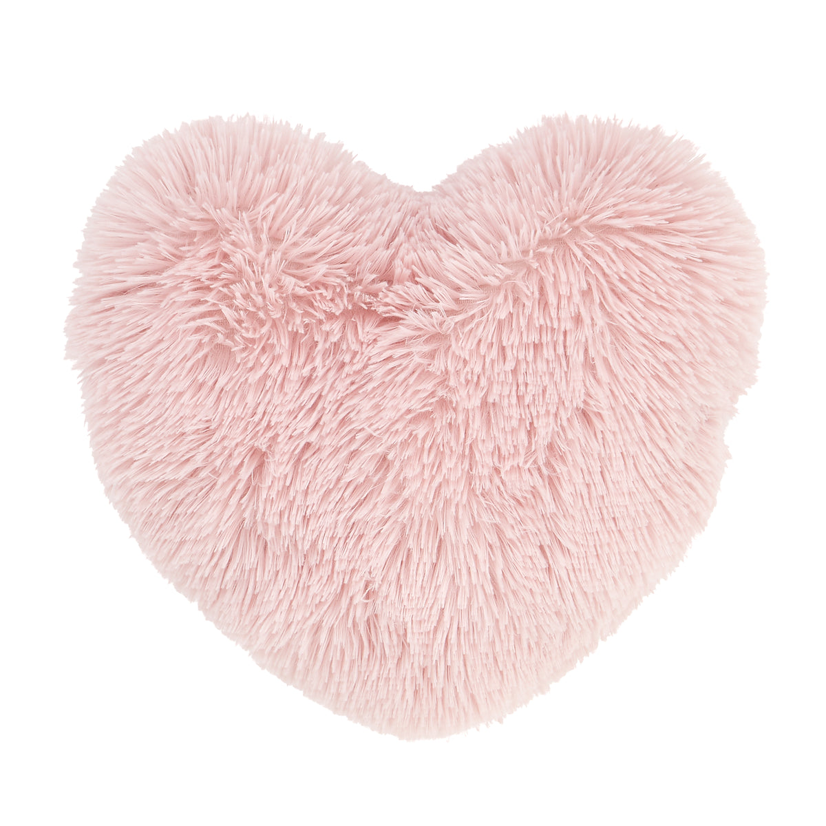 Catherine Lansfield Cuddly Heart Shaped Cushion Blush Pink