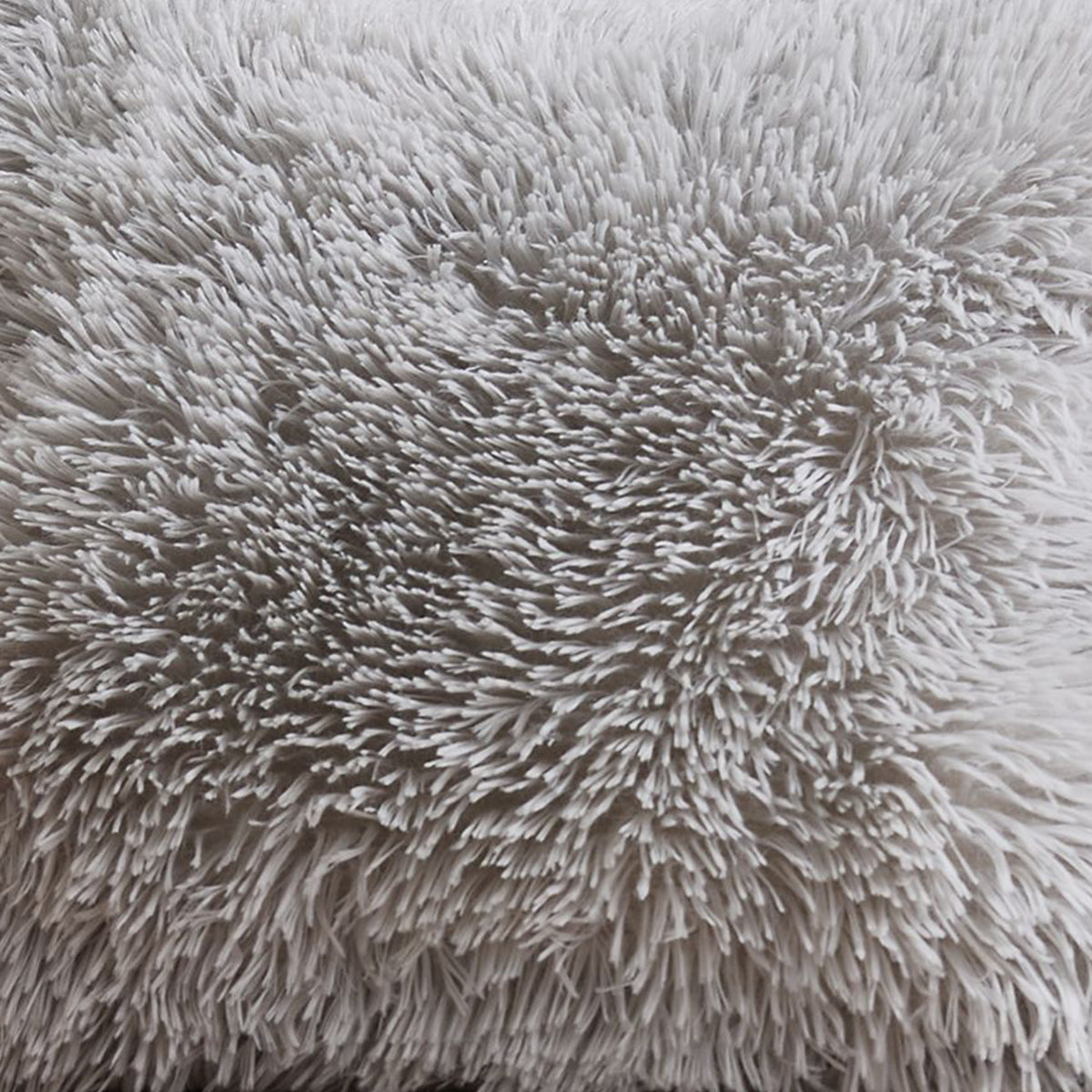 Catherine Lansfield Cuddly Heart Shaped Cushion Silver