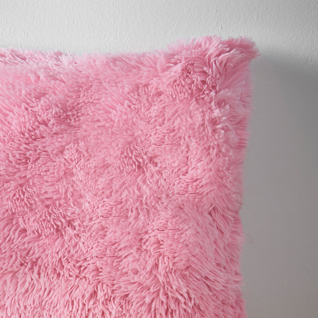 Catherine Lansfield Cuddly Deep Pile Faux Fur Cushion Candy 45x45cm