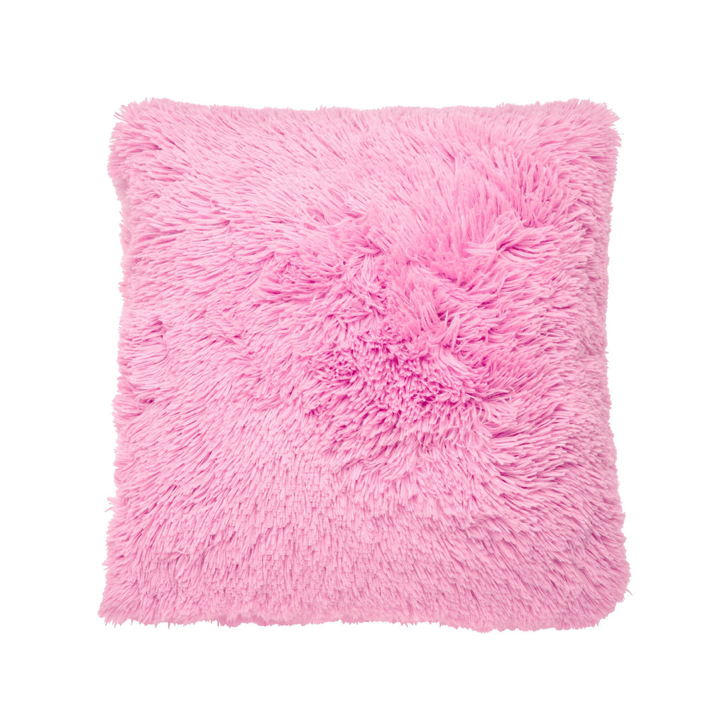Catherine Lansfield Cuddly Deep Pile Faux Fur Cushion Candy 45x45cm