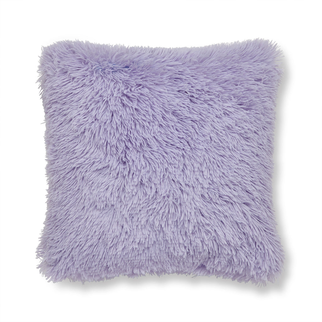 Catherine Lansfield Cuddly Deep Pile Faux Fur 45x45cm Cushion Heather