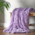 Catherine Lansfield Cuddly Deep Pile Faux Fur Blanket Throw Heather 150x200cm