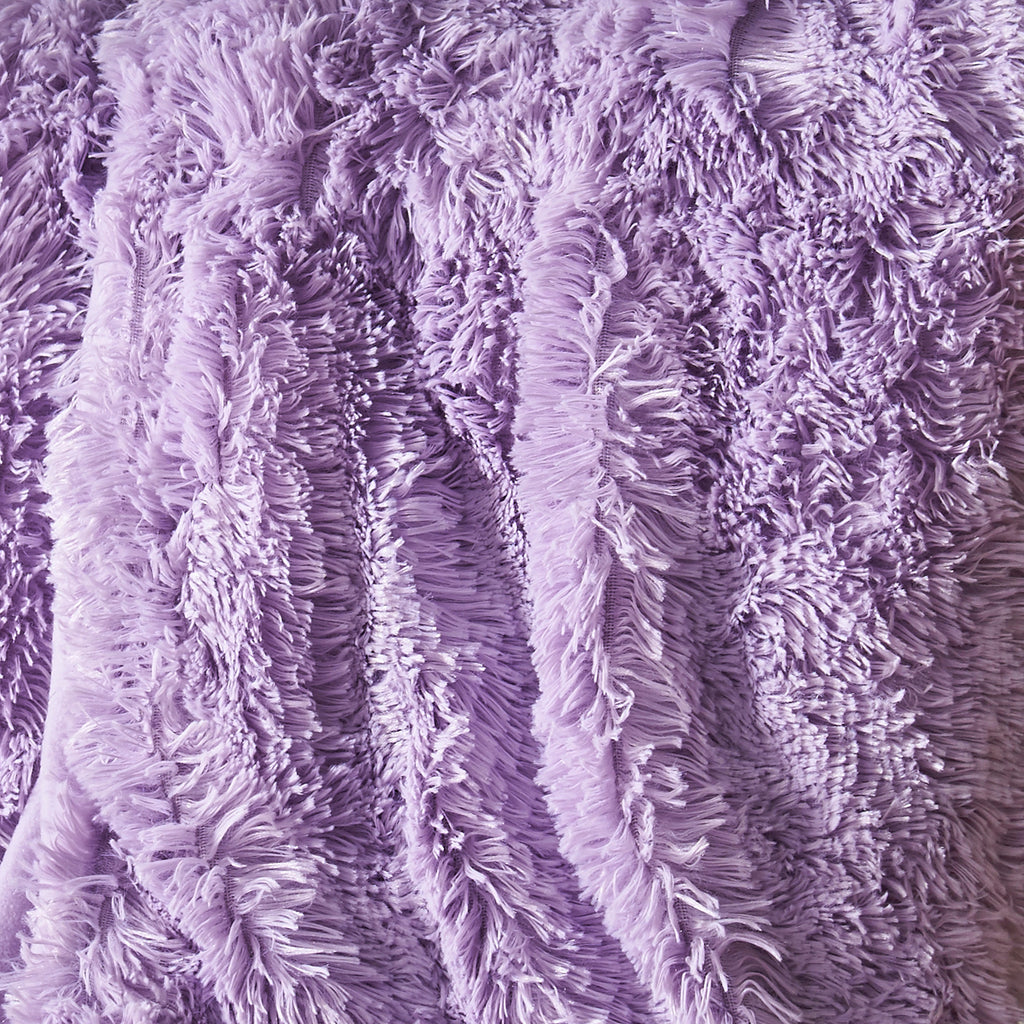 Catherine Lansfield Cuddly Deep Pile Faux Fur Blanket Throw Heather 150x200cm