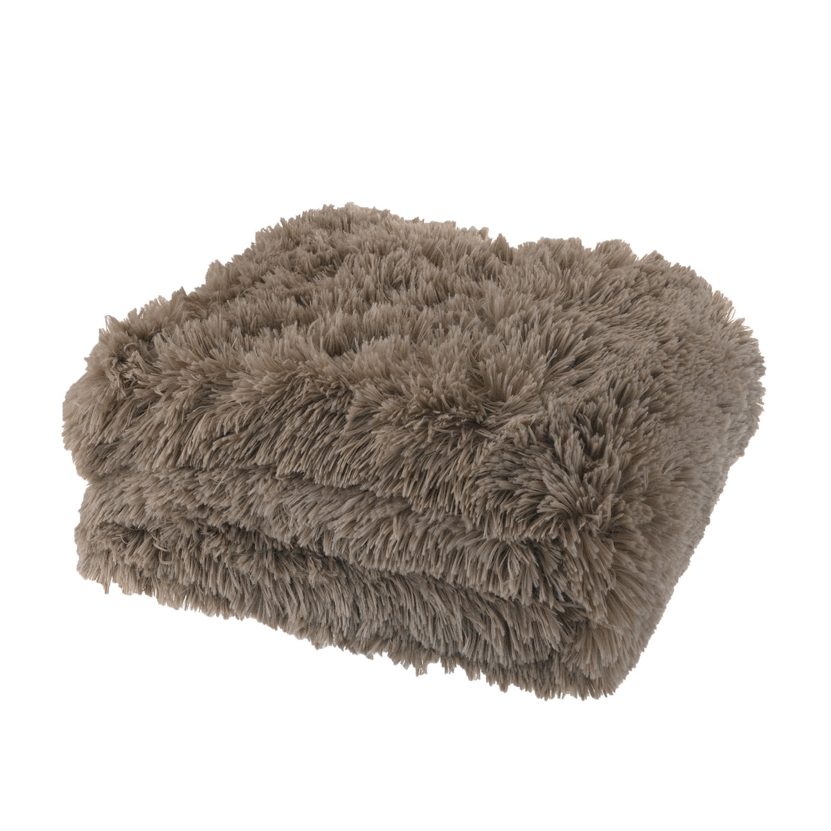 Catherine Lansfield Cuddly Deep Pile Faux Fur Blanket Throw Natural 150x200cm