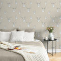 Catherine Lansfield Stag Wallpaper in Cream