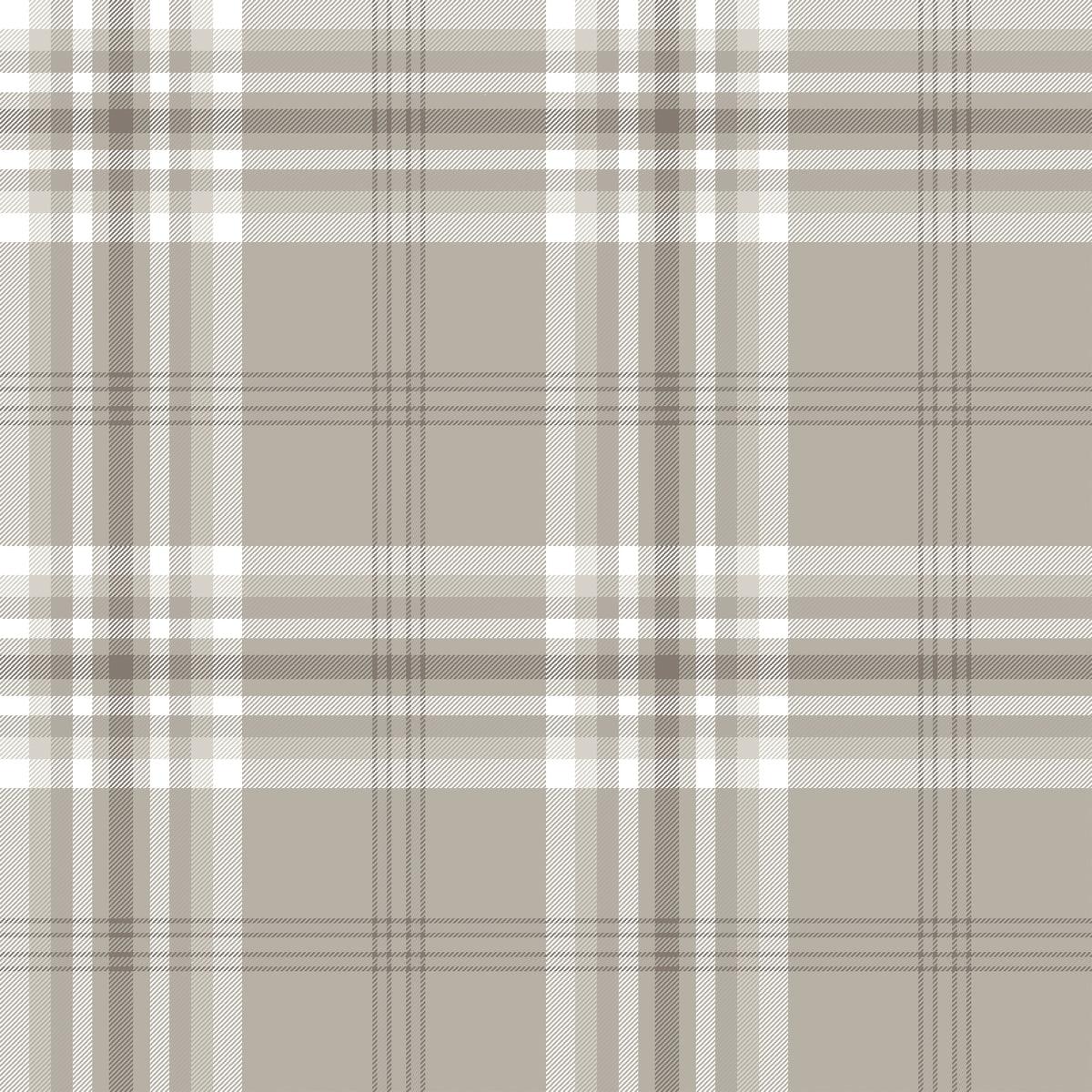 Catherine Lansfield Kelso Check Wallpaper in Natural