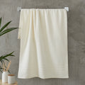 Catherine Lansfield Bathroom Zero Twist 500 GSM Soft & Absorbent Cotton Bath Sheet Pair in Cream
