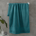 Catherine Lansfield Bathroom Zero Twist 500 GSM Soft & Absorbent Cotton Bath Sheet Pair in Teal Green
