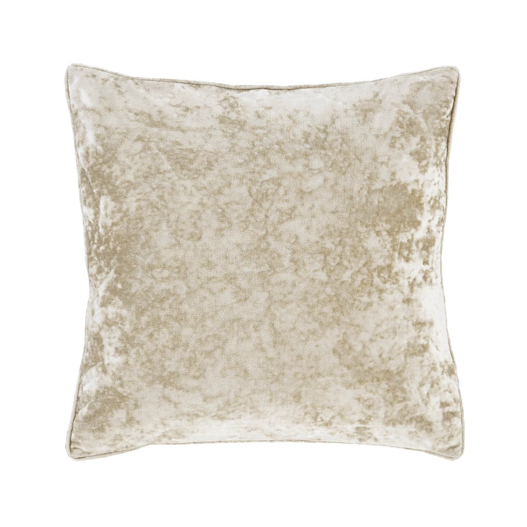 Catherine Lansfield Living Crushed Velvet 45x45cm Cushion Natural
