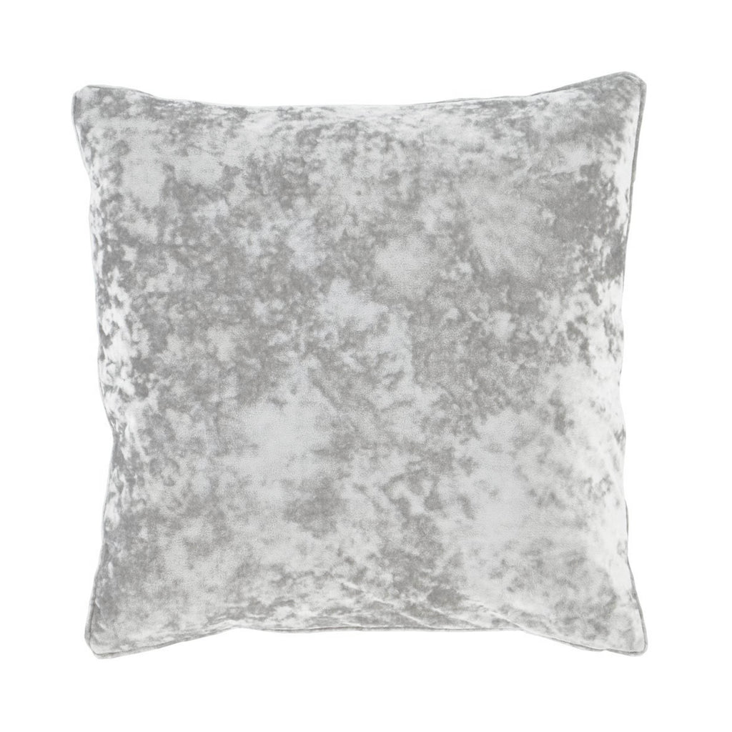 Catherine Lansfield Living Crushed Velvet 45x45cm Cushion Silver Grey