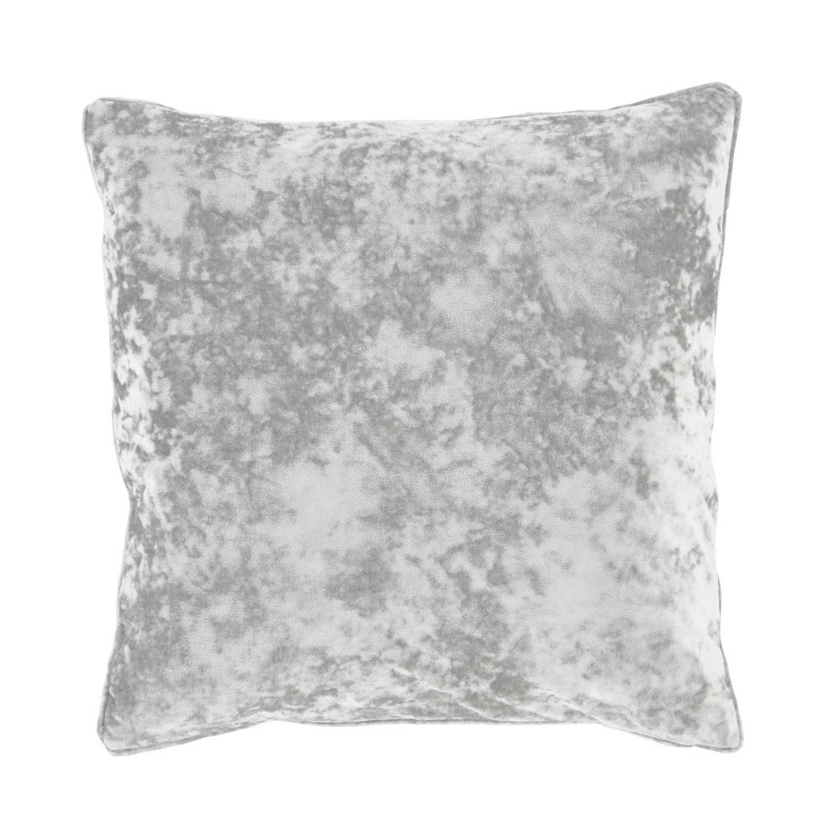 Catherine Lansfield Living Crushed Velvet 45x45cm Cushion Silver Grey