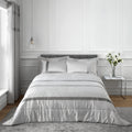 Catherine Lansfield Sequin Cluster Quilted 240x260cm Bedspread Silver