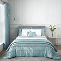 Catherine Lansfield Sequin Cluster Duvet Cover Set Duck Egg Blue