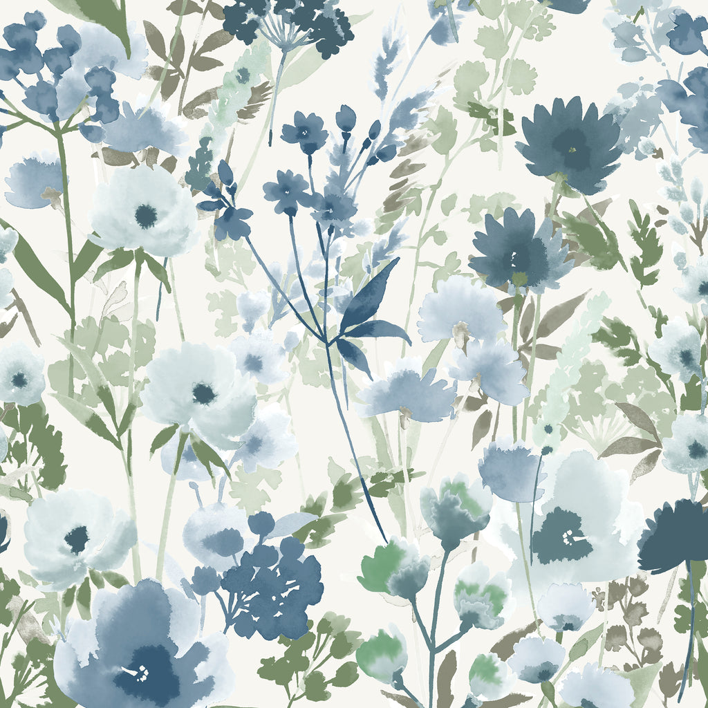 Catherine Lansfield Countryside Floral Wallpaper in Blue