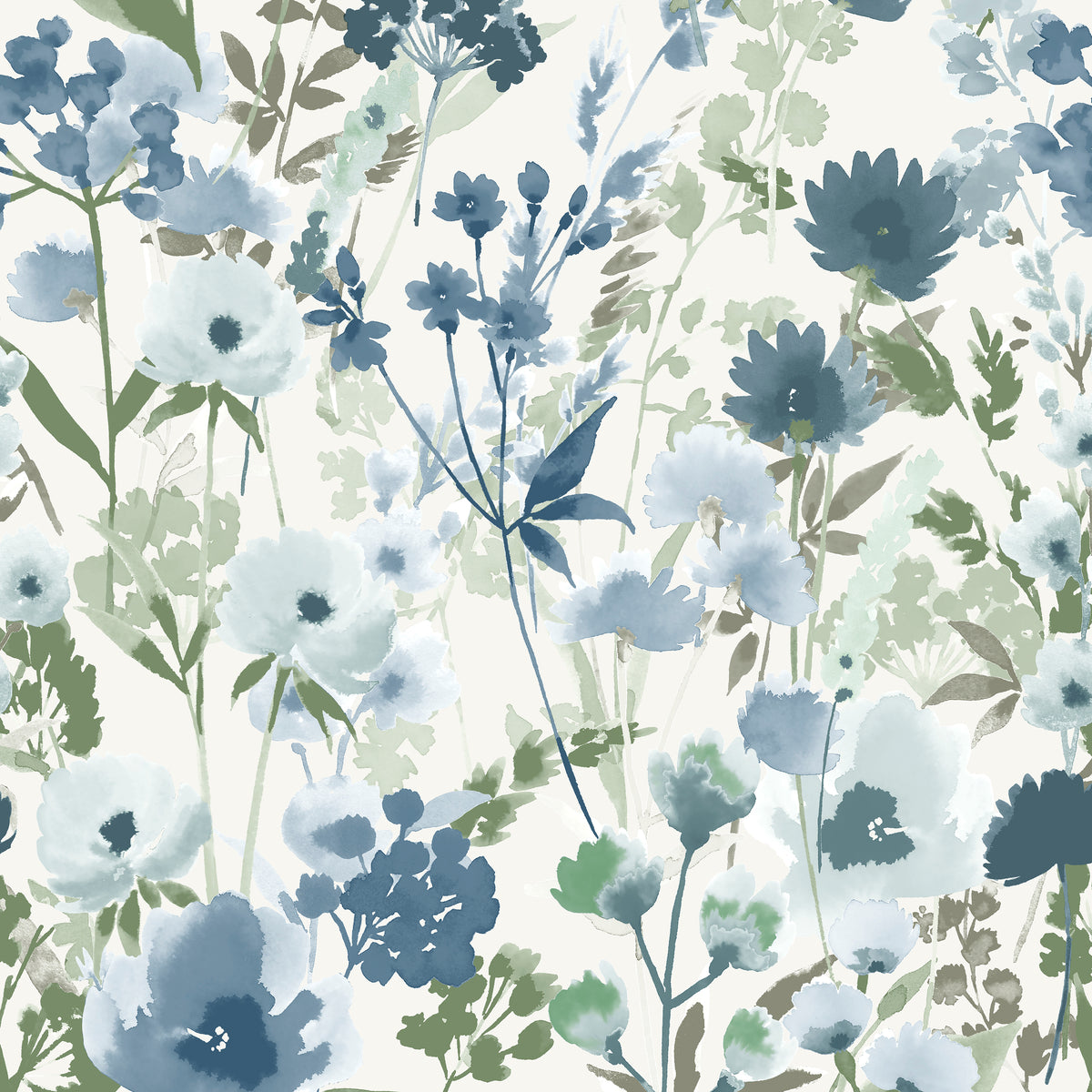 Catherine Lansfield Countryside Floral Wallpaper in Blue