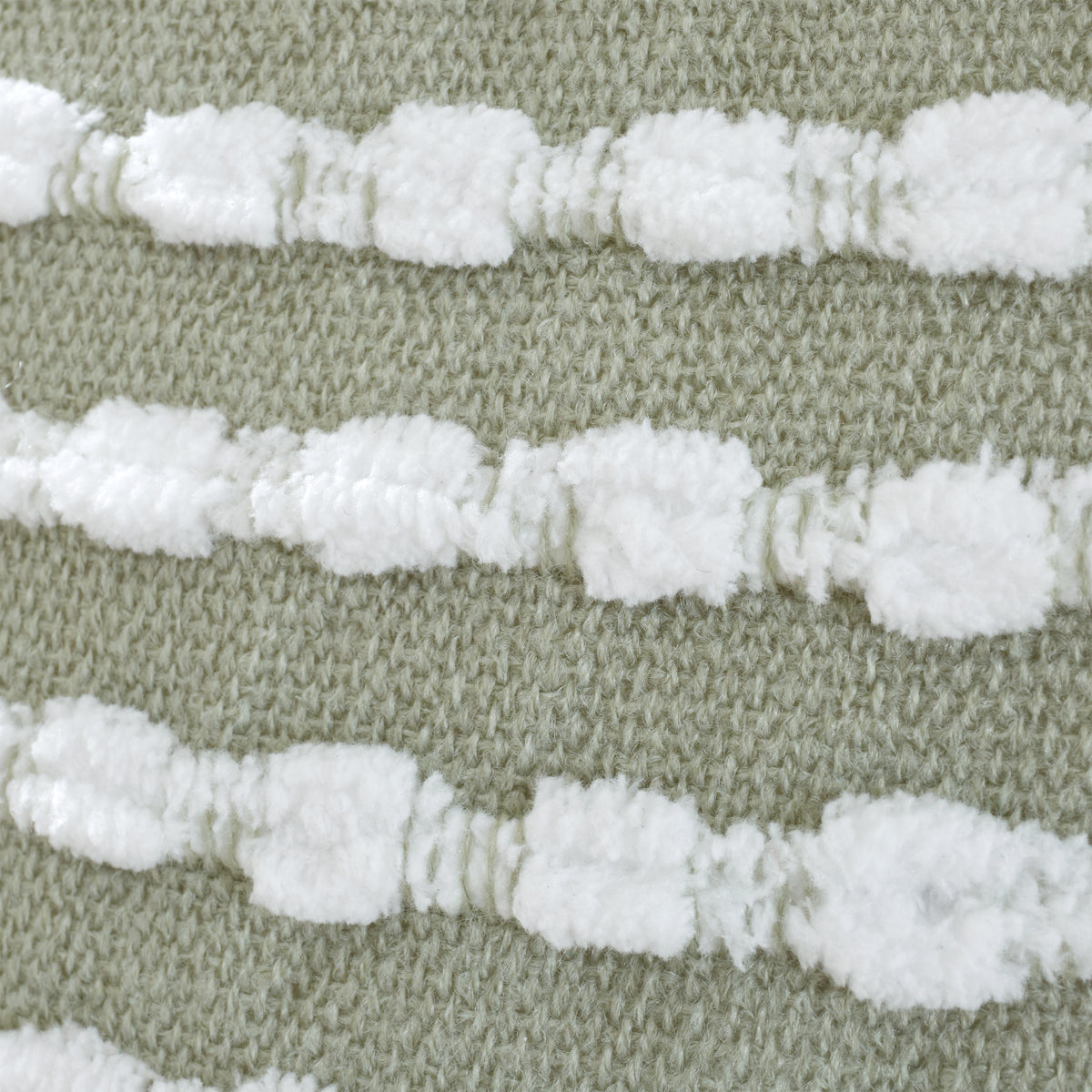 Catherine Lansfield Stab Stitch Filled Cushion in Sage Green