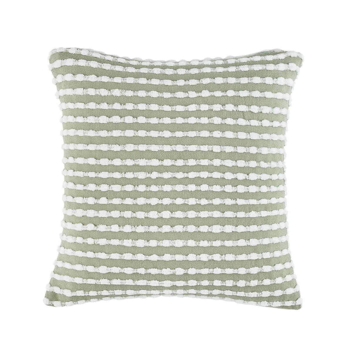 Catherine Lansfield Stab Stitch Filled Cushion in Sage Green