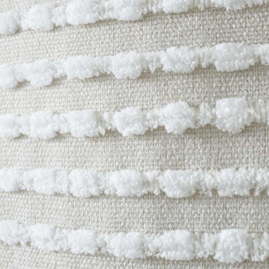 Catherine Lansfield Stab Stitch Filled Cushion in Natural
