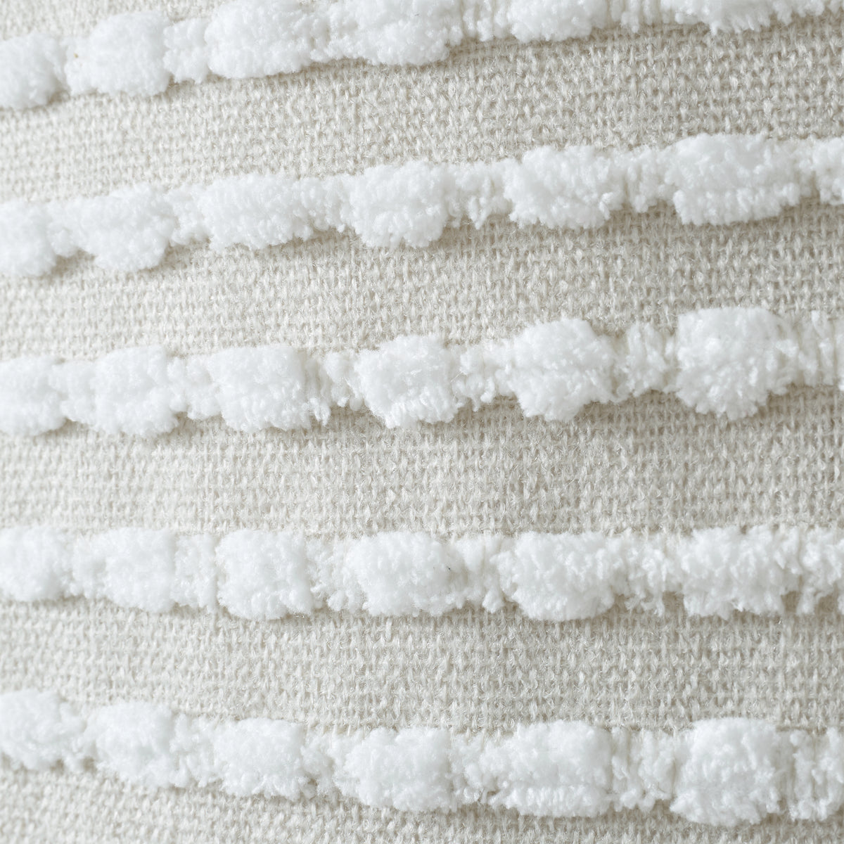 Catherine Lansfield Stab Stitch Filled Cushion in Natural