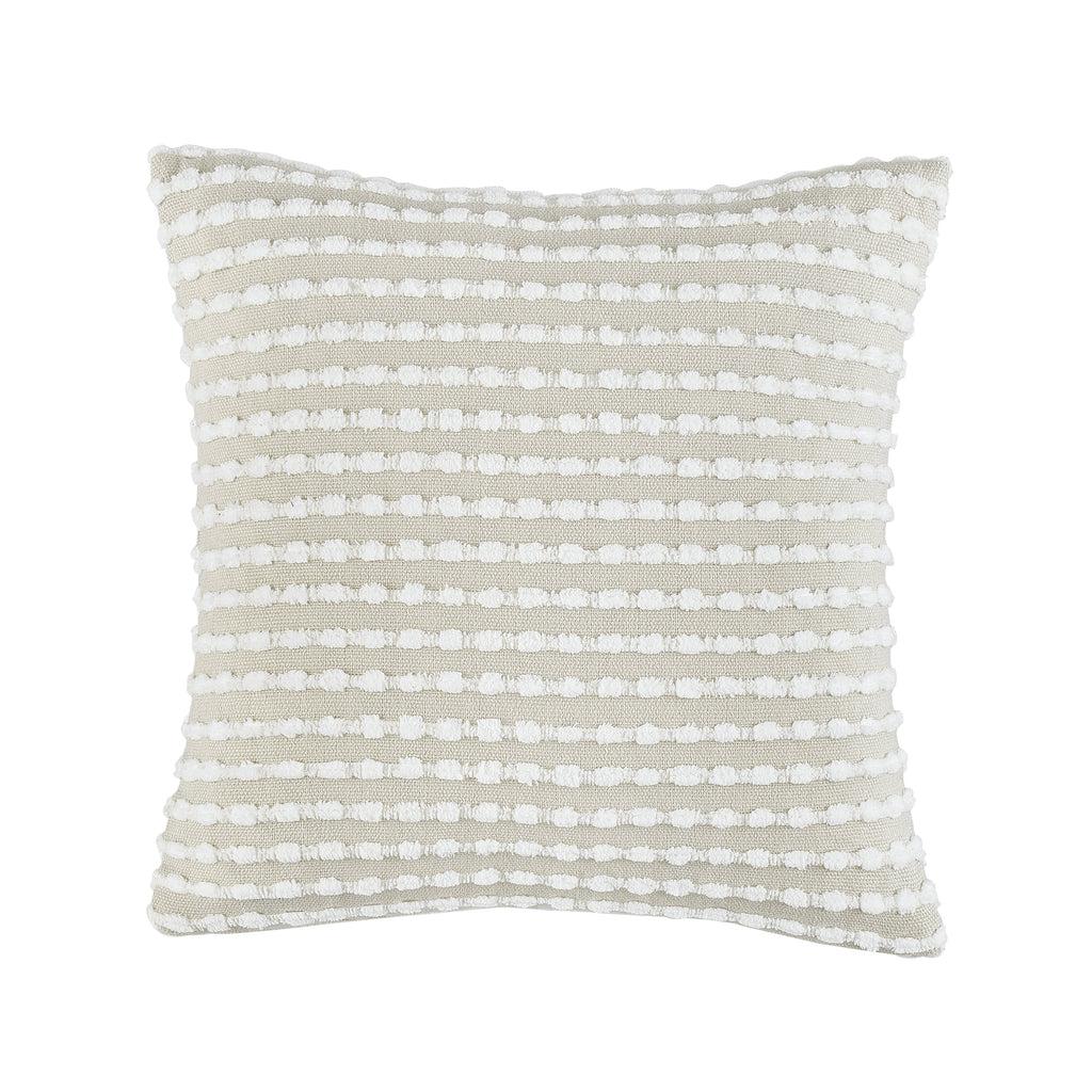 Catherine Lansfield Stab Stitch Filled Cushion in Natural