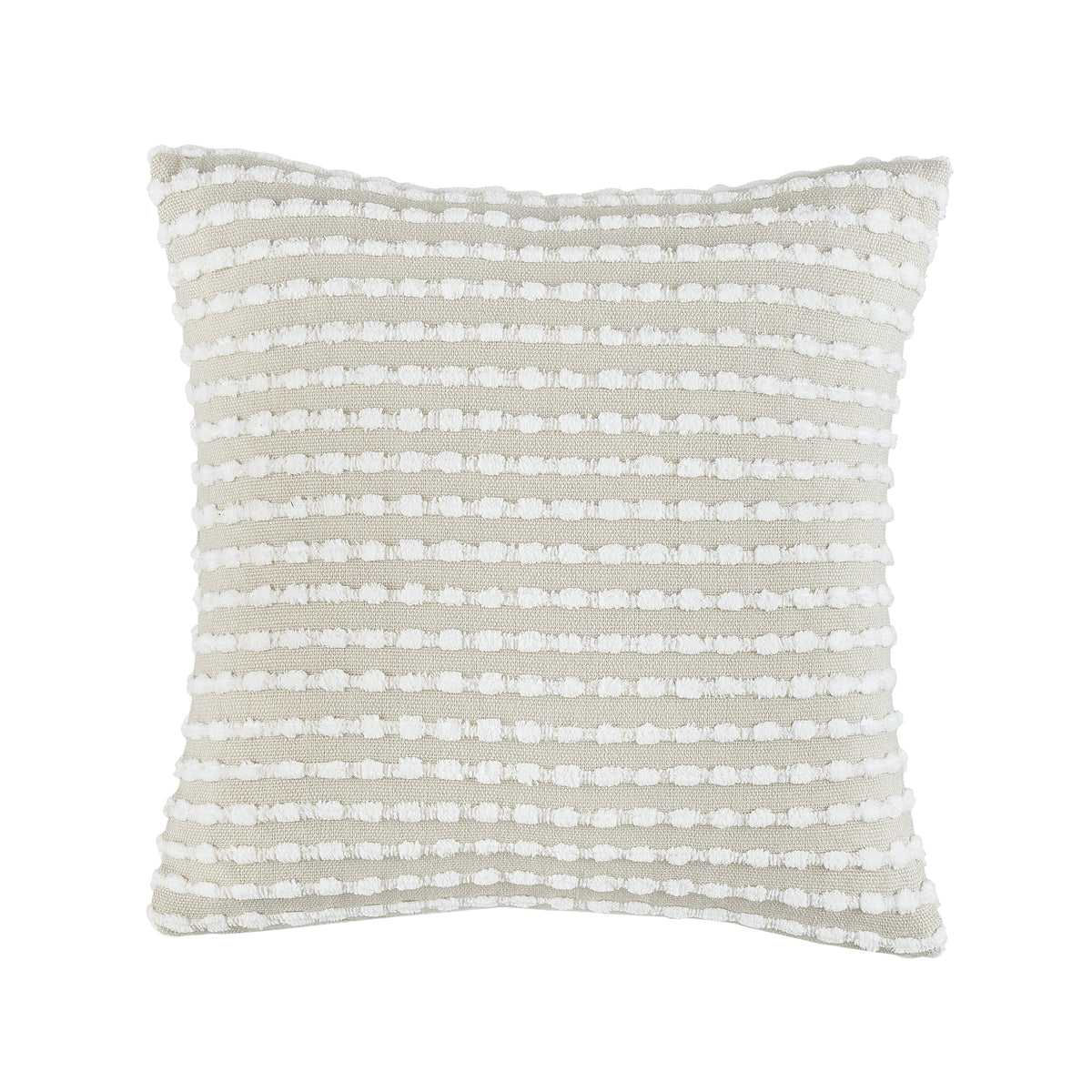 Catherine Lansfield Stab Stitch Filled Cushion in Natural
