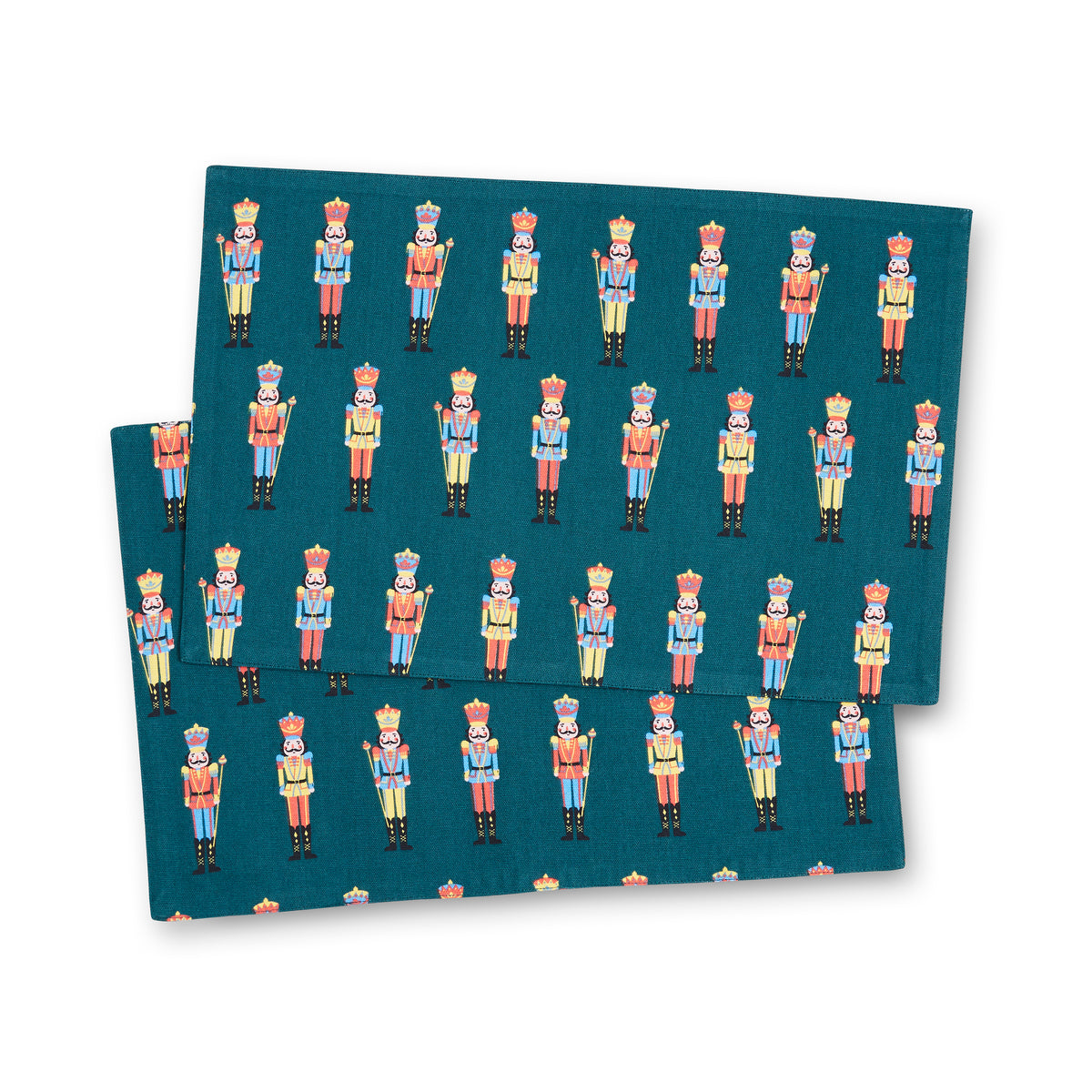 Catherine Lansfield Christmas Nutcracker Cotton Placemats 4 Pack in Green