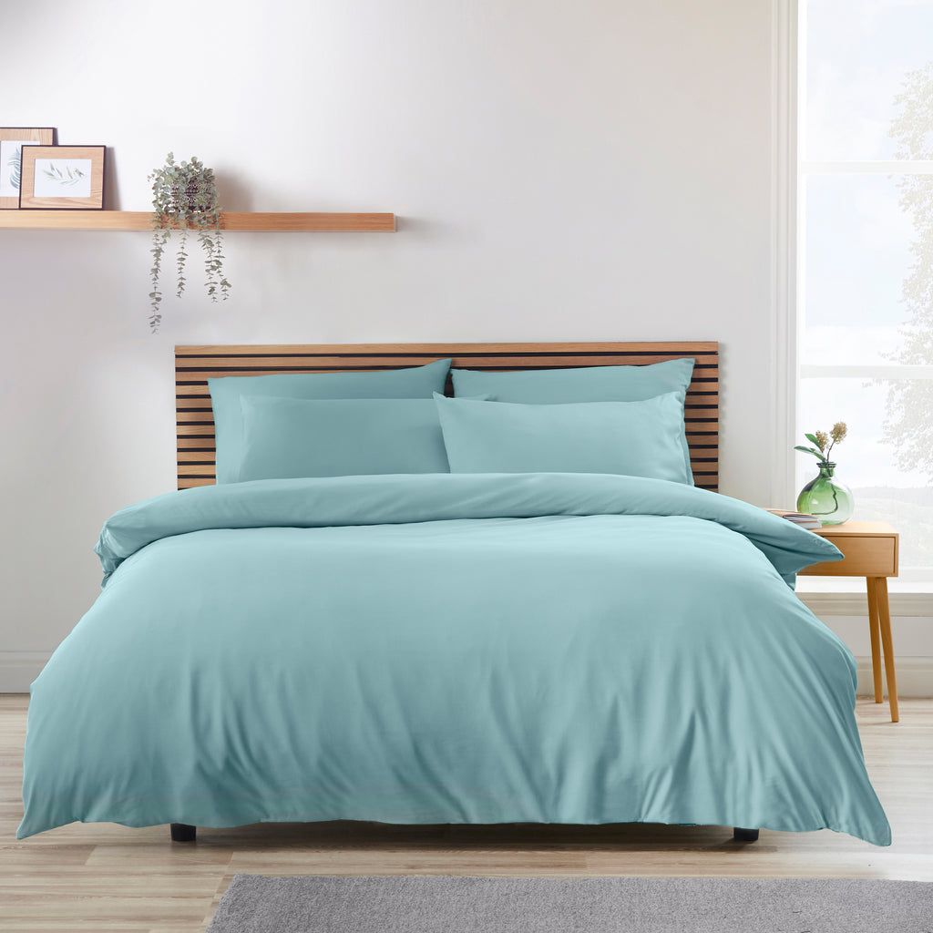Catherine Lansfield So Soft Non-Iron Duvet Cover Set in Duck Egg