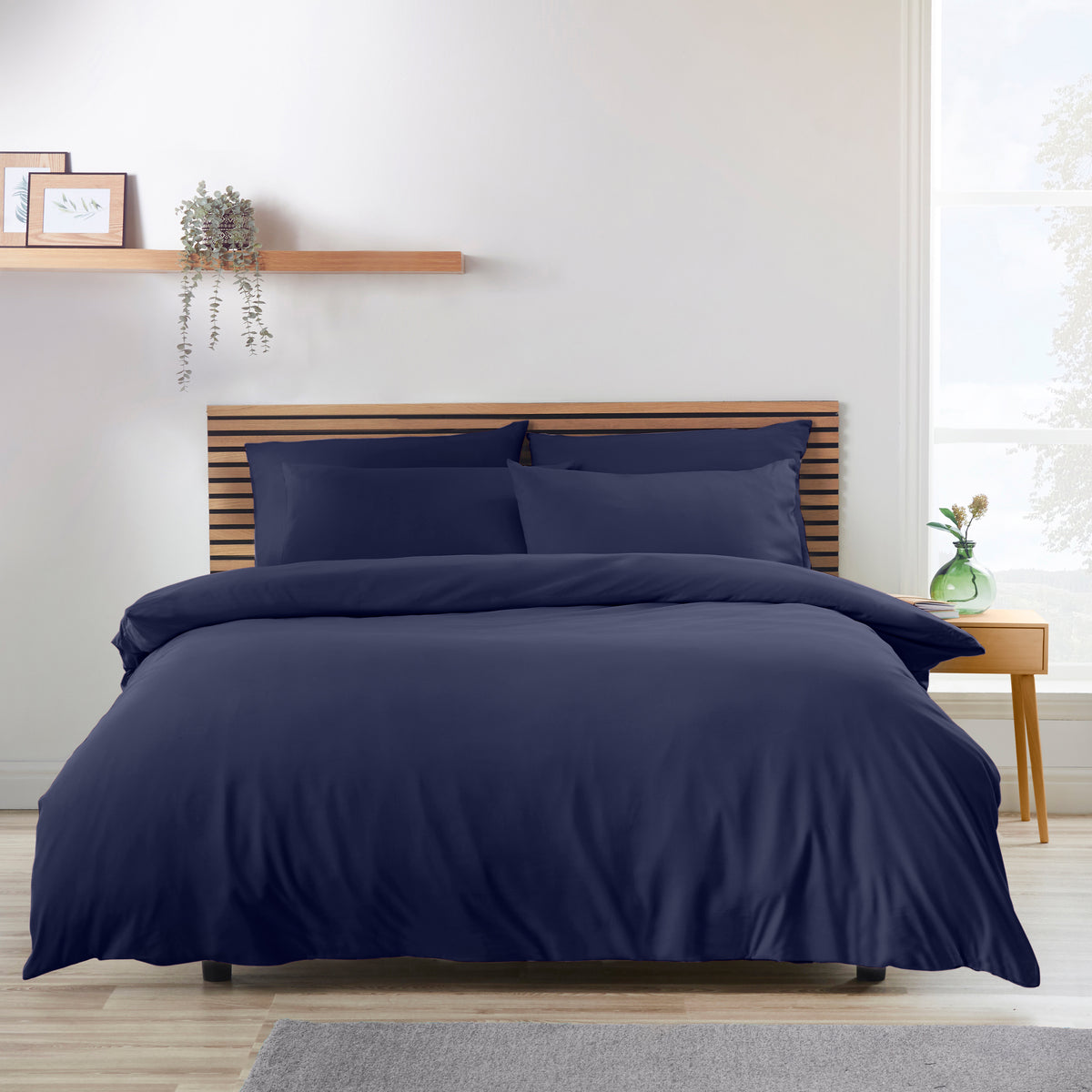 Catherine Lansfield So Soft Non-Iron Duvet Cover Set in Navy