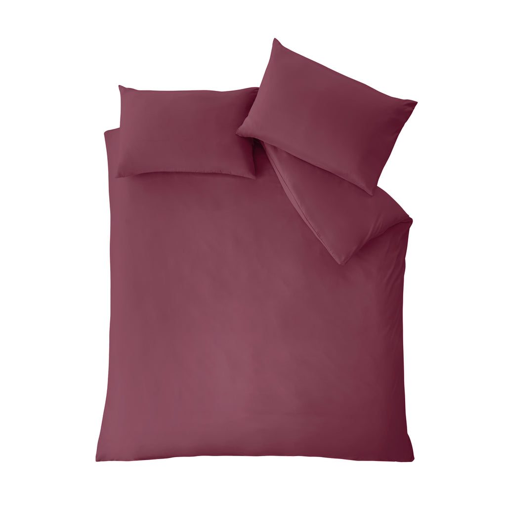 Catherine Lansfield So Soft Non-Iron Duvet Cover Set in Burgundy