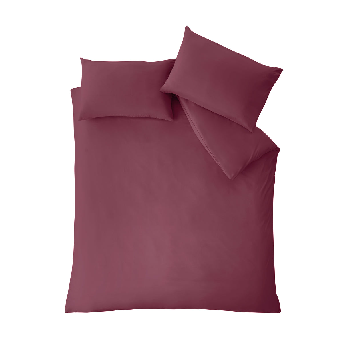 Catherine Lansfield So Soft Non-Iron Duvet Cover Set in Burgundy