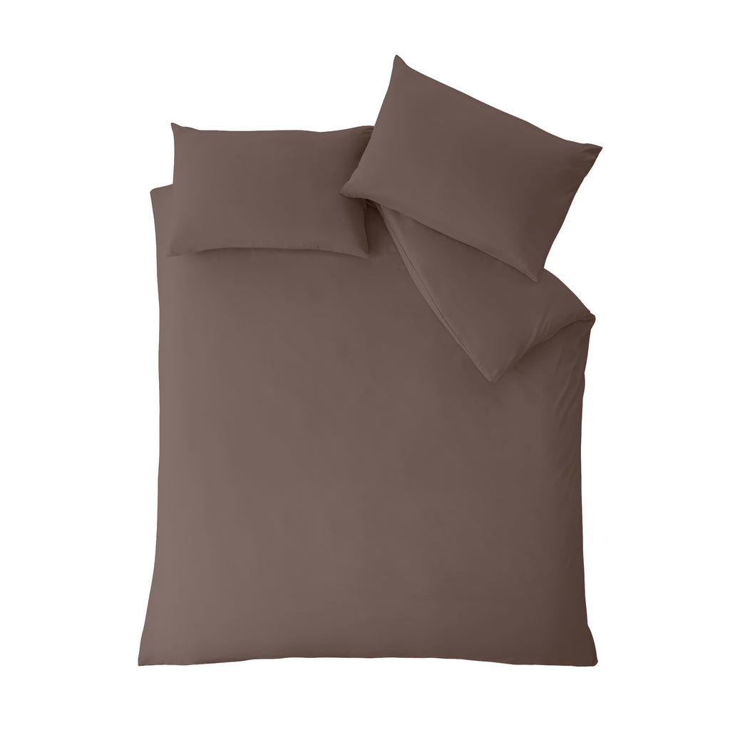 Catherine Lansfield So Soft Non-Iron Duvet Cover Set in Chocolate