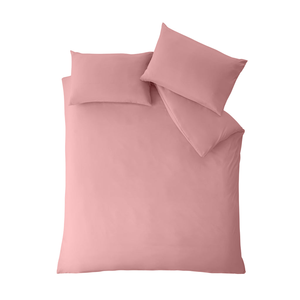 Catherine Lansfield So Soft Non-Iron Duvet Cover Set in Coral