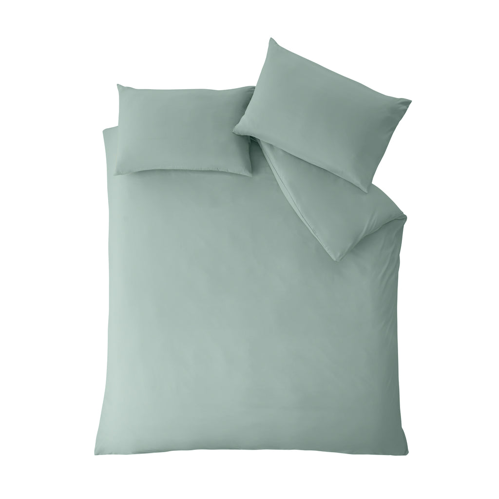 Catherine Lansfield So Soft Non-Iron Duvet Cover Set in Green