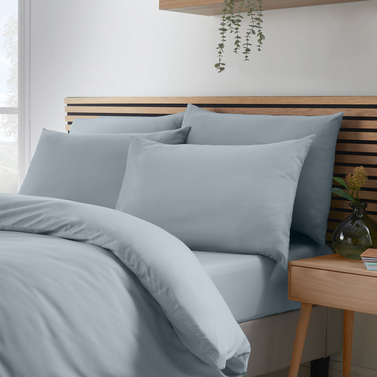 Catherine Lansfield So Soft Non-Iron Duvet Cover Set in Slate Grey