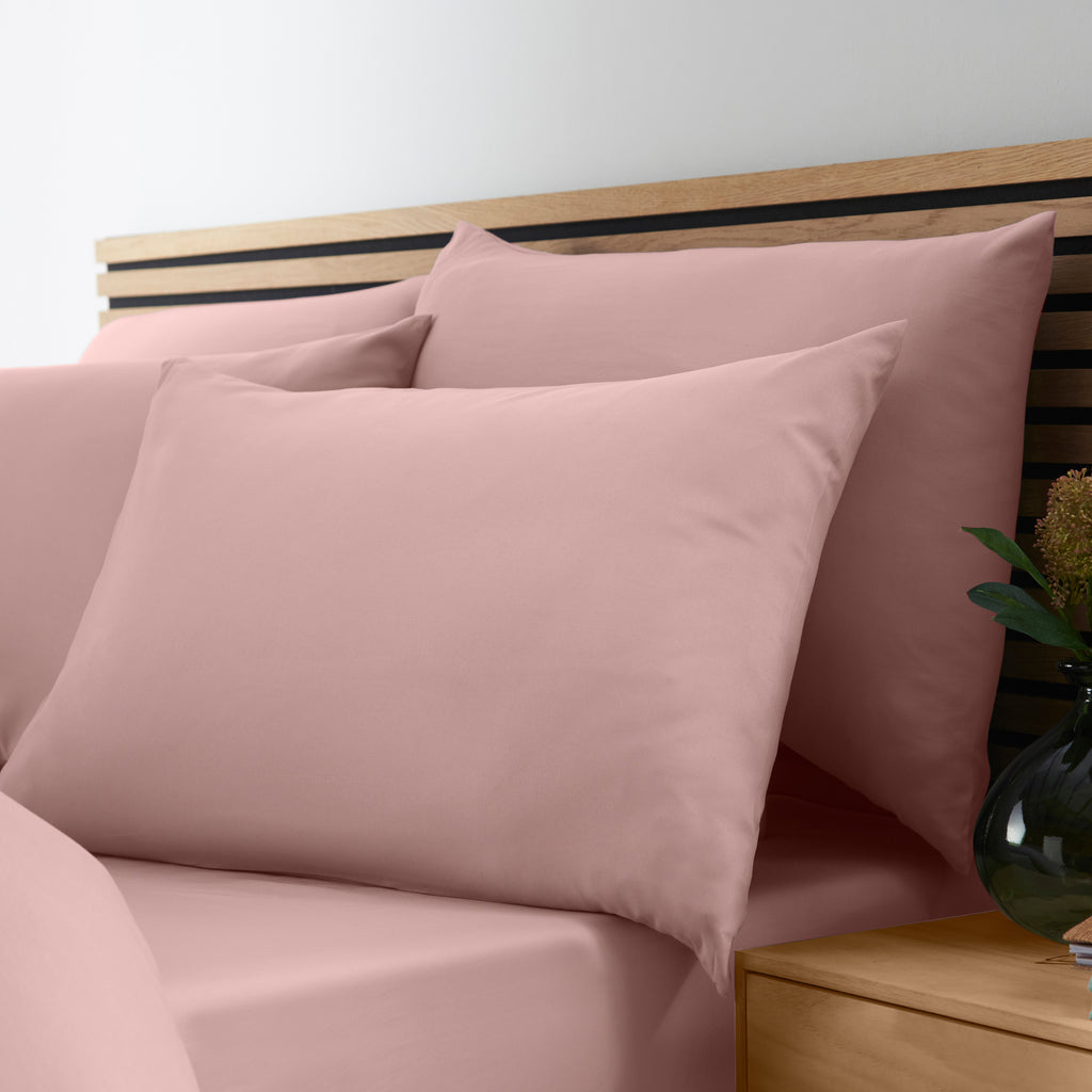 Catherine Lansfield So Soft Non-Iron Duvet Cover Set in Blush Pink