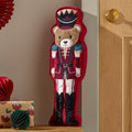 Catherine Lansfield Christmas Nutcracker Bear 3D Shaped Cushion Red