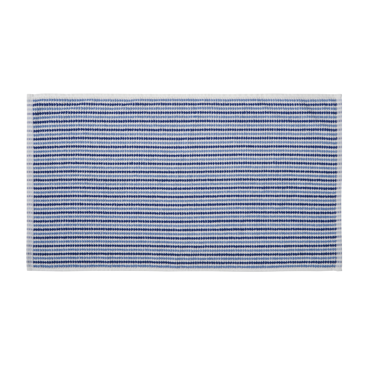 Catherine Lansfield Rice Weave Stripe 500GSM Cotton Towel Blue